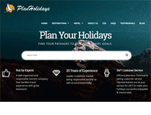Tablet Screenshot of planholidays.com